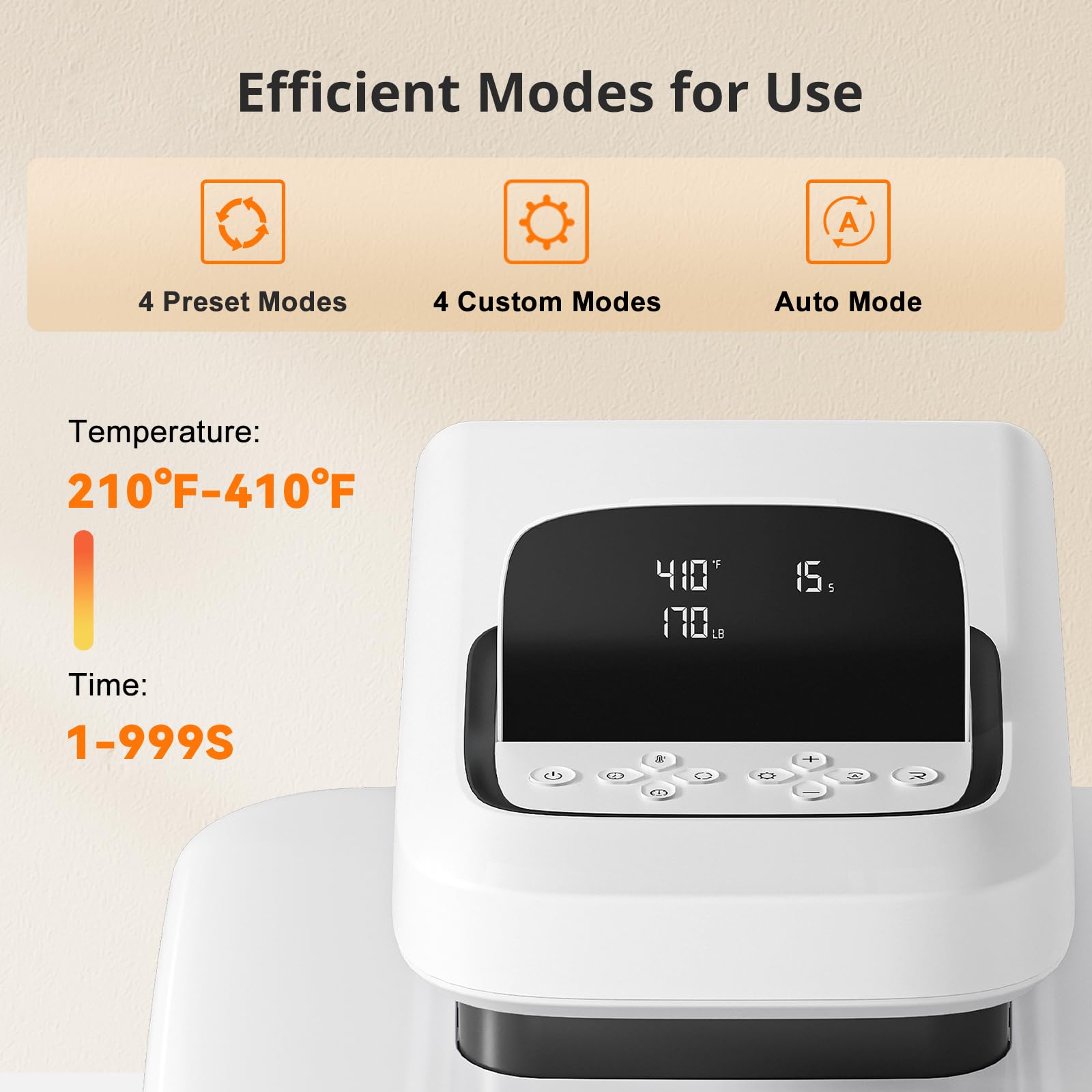 HTVRONT Auto Heat Press 2 - Heat Press Machine for T Shirts with Adjustable Pressure & Higher Heating Height, Heats Up Fast & Evenly Heat Press 15x15 for HTV, Sublimation, Heat Transfer Projects - Image 6