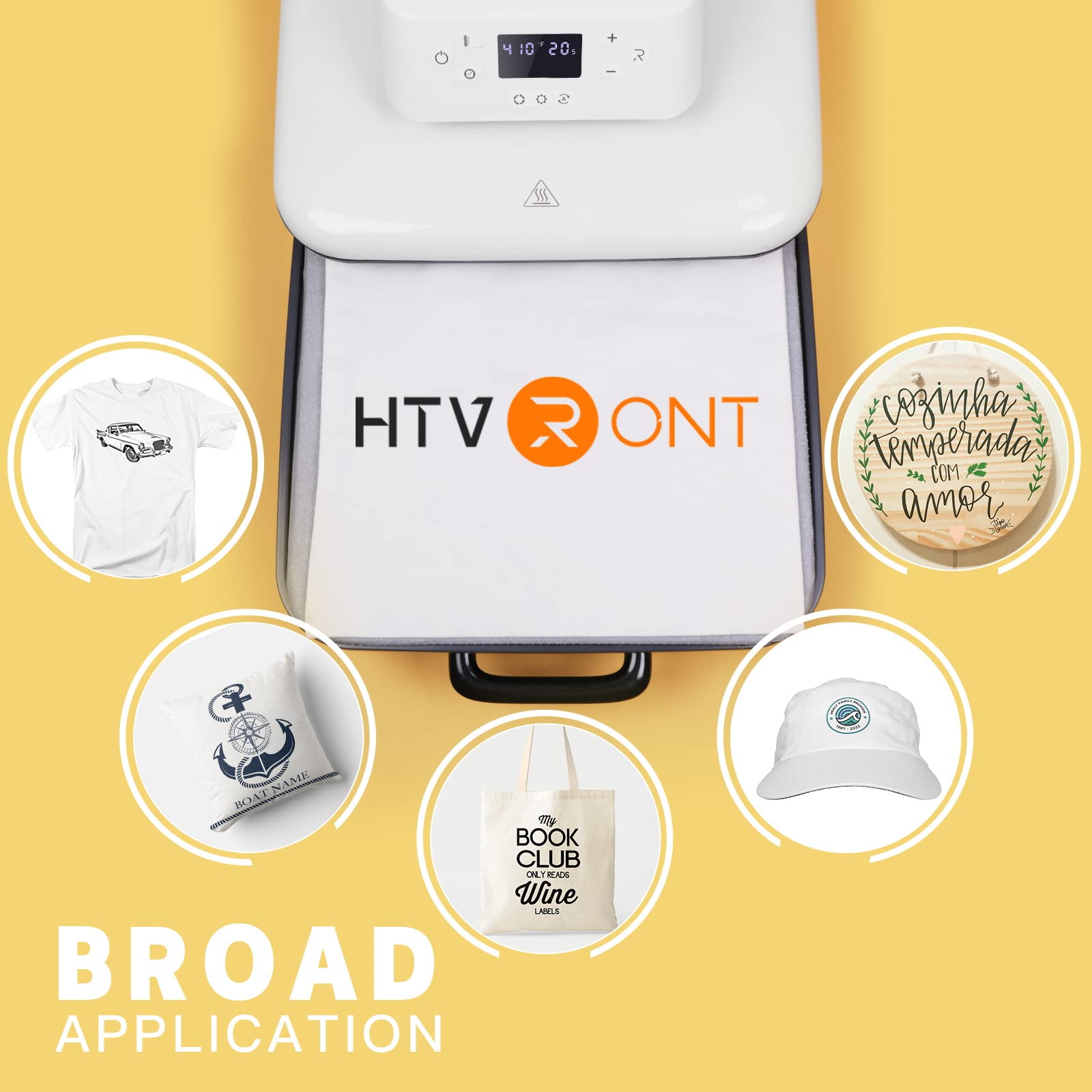 HTVRONT Auto Heat Press Machine for T Shirts - 15x15 Smart T Shirt Press Machine with Auto Release - Professional Heat Press for Sublimation, Vinyl, Heat Transfer Projects - Image 8