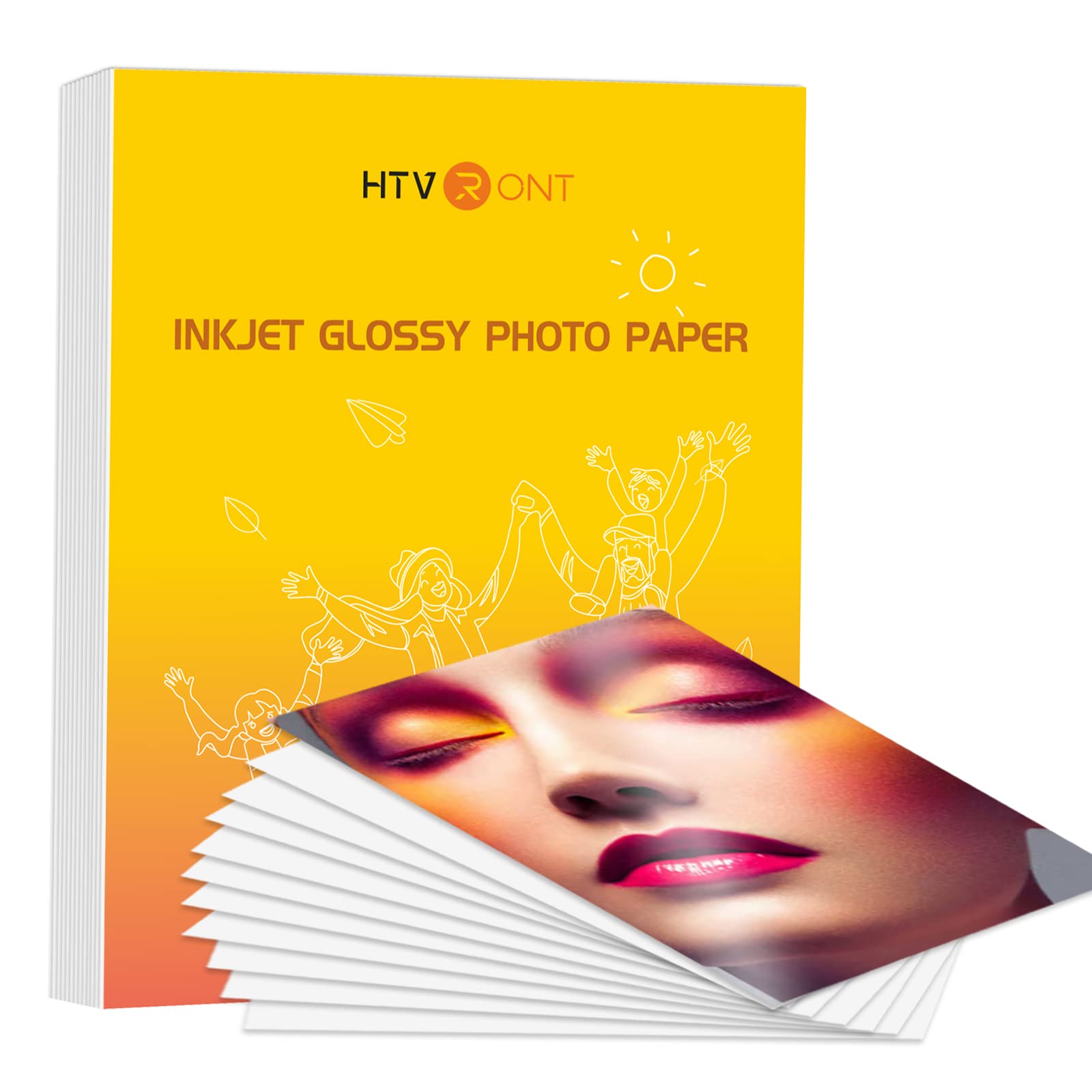 HTVRONT Glossy Photo Paper for Printer - 100 Sheets Inkjet Printer Paper for Chip Bag Paper, Instant Dry Glossy Photo Paper 8.5 x 11 180gsm - Image 7