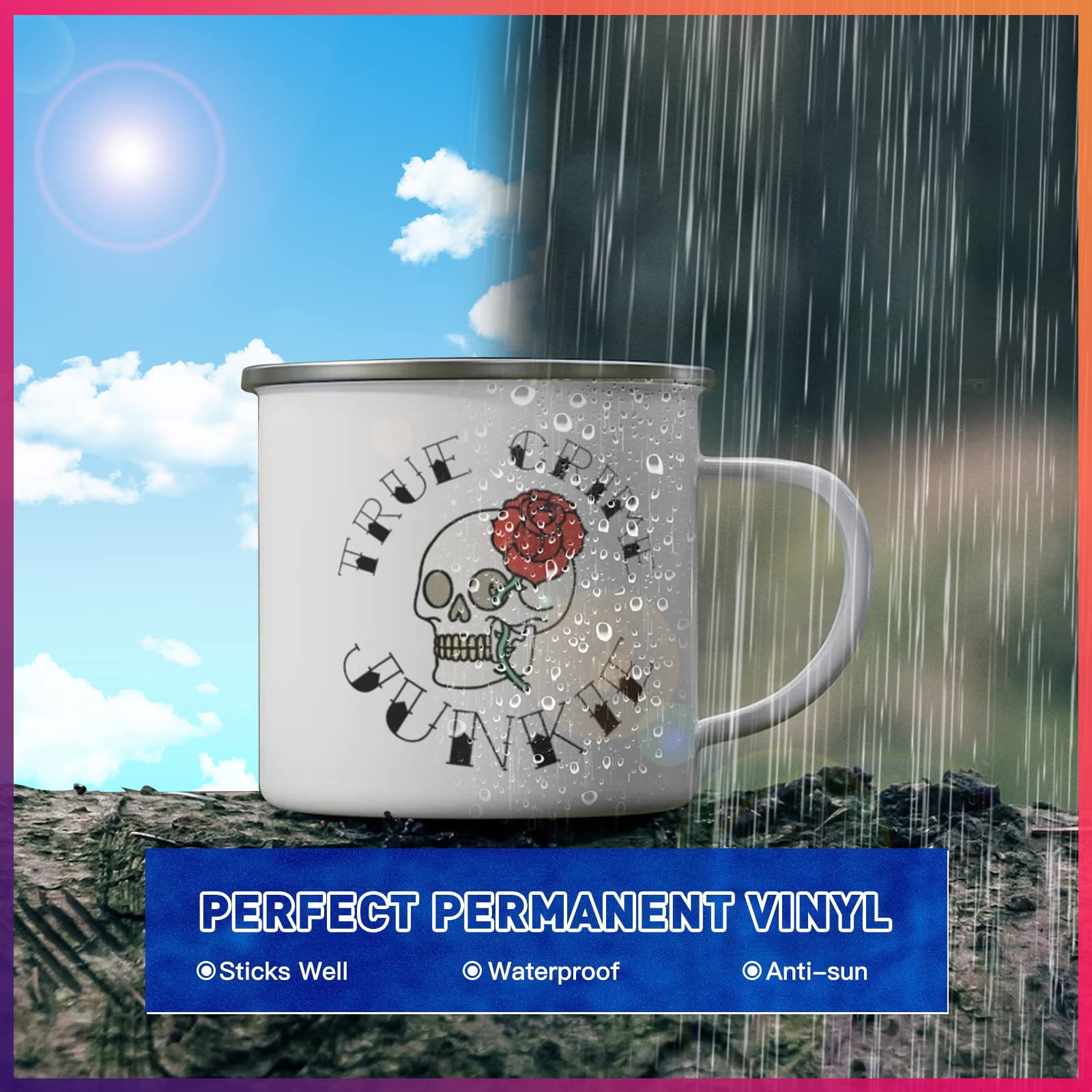 HTVRONT Green Permanent Vinyl - 12" x 11 FT Adhesive Permanent Vinyl Roll Compatible with Cricut Cutting Machine, Silhouette, Cameo, Signs, Scrapbooking, Craft, Die Cutters (Glossy Green) - Image 7