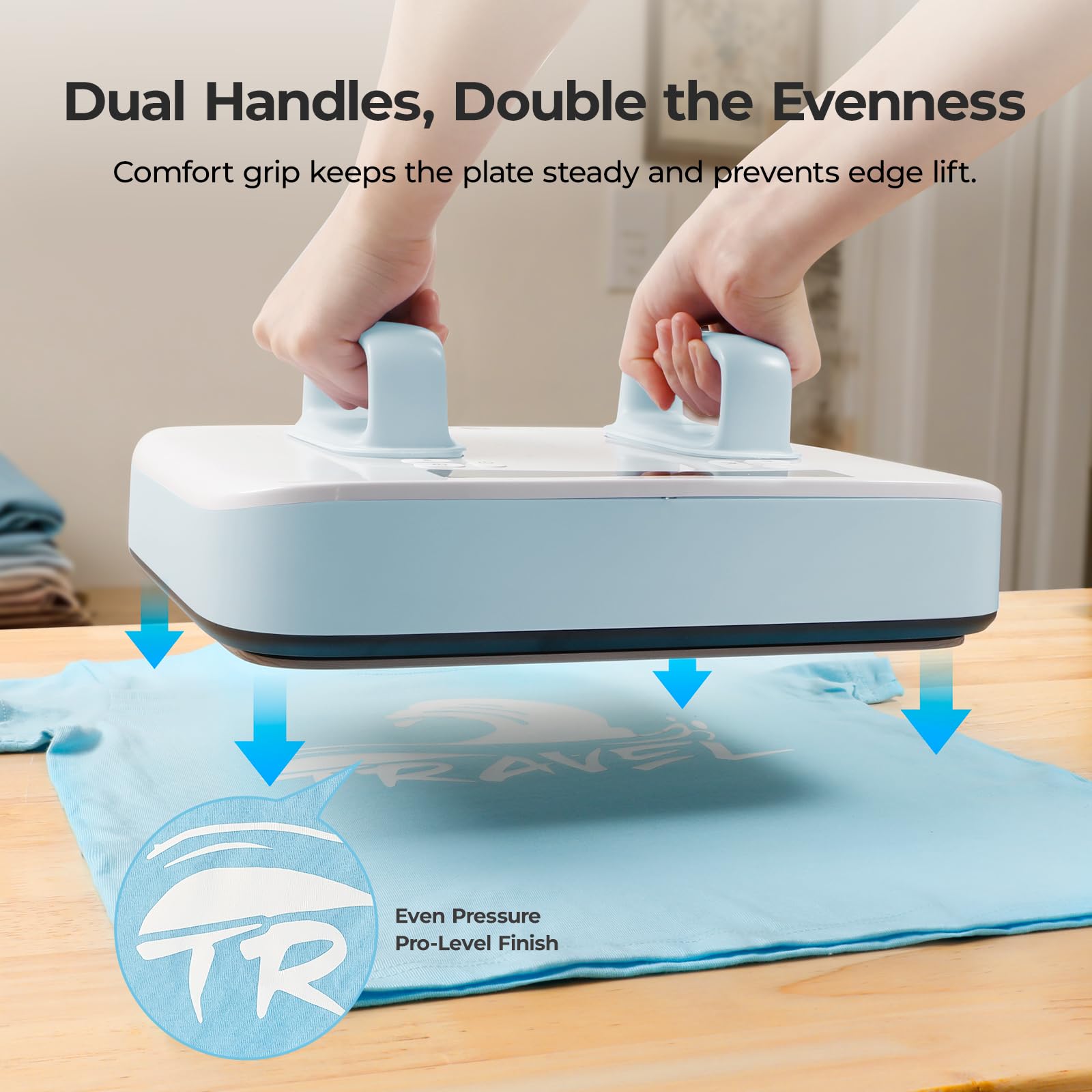 HTVRONT 12X10 Heat Press Machine Bundle - H10 12X10 Heat Press Machine & 15X15“ Heat Press Mat - Image 3