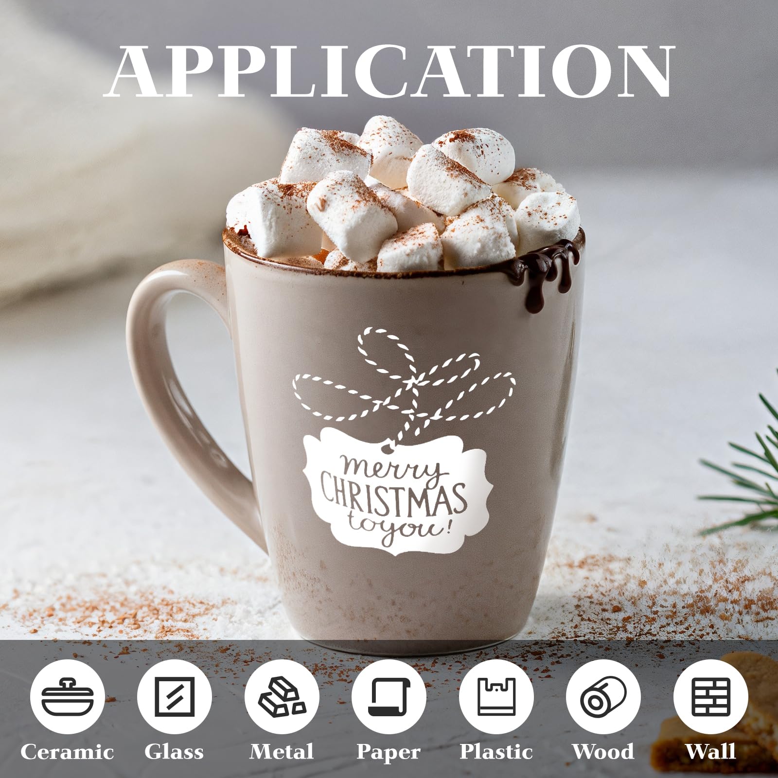 HTVRONT Permanent Vinyl - 57 Pack 12" x 12" Permanent Adhensive Vinyl Bundle Compatible with Cricut Cutting Machine, 52 Adhensive Sheets and 5 Transfer Tape Sets for Party Decoration, Stiker - Image 7