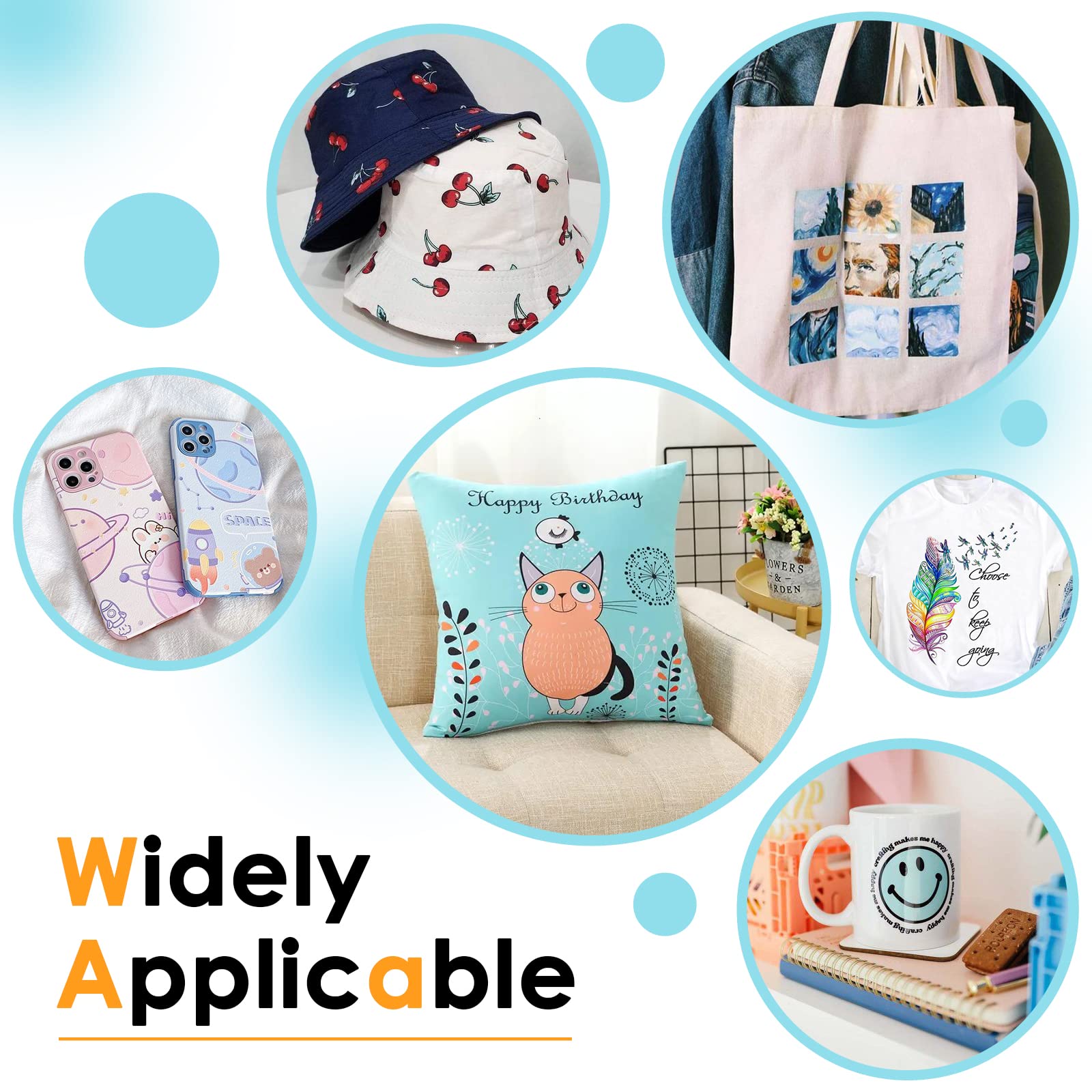 HTVRONT Sublimation Paper 8.5x14 inches - 30 Sheets Sublimation Transfer Paper Compatible with Inkjet Printer, Easy to Transfer 120 gsm Sublimination Paper for tumblers, T-shirts, Mugs - Image 6