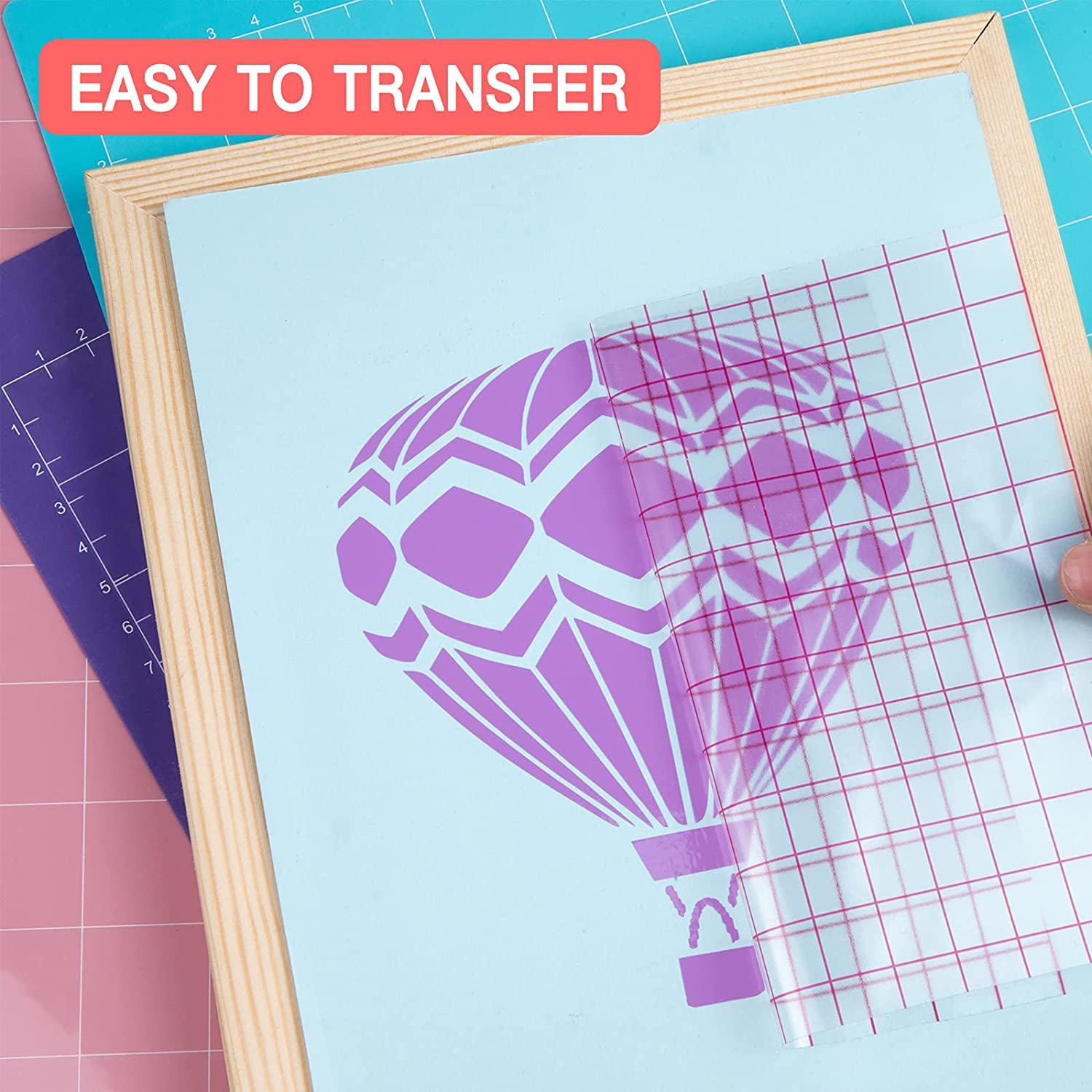 HTVRONT Transfer Tape for Vinyl - 12" X 120 ft w/Red Alignment Grid Transfer Paper for Adhesive Vinyl, Silhouette Cameo Vinyl Transfer Tape for Vinyl for Decals,Signs, Windows, Stickers - Image 5