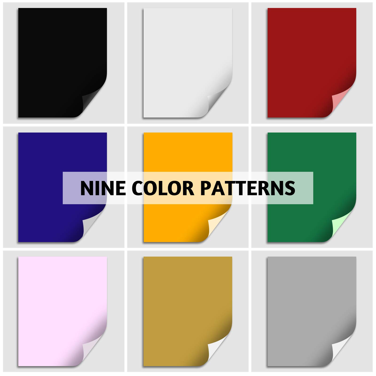 White HTV Heat Transfer Vinyl Bundle: 13 Pack 12" x 10" White Iron on Vinyl for T-Shirt, Heat Transfer Vinyl for Silhouette Cameo or Heat Press Machine - Image 4